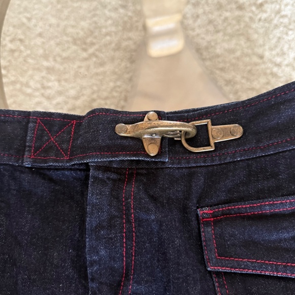 Lauren Jeans Co. Ralph Lauren Premium Denim Skirt with Hardware Closure Size 6 - Picture 6 of 9